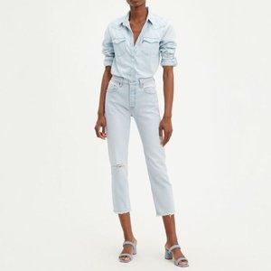 Levi's Original 501 Stretch Cropped Jeans NWT